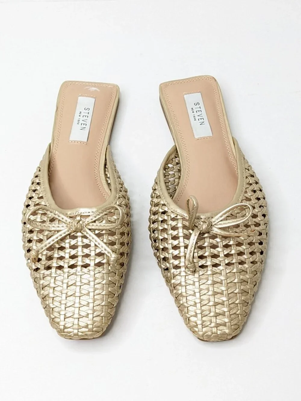 Steven New York Celeste Mules, Gold, Women's 7 - Picture 1 of 5